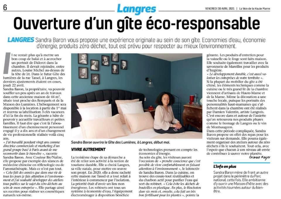 לנגרס Le Gite Des Lumieres מראה חיצוני תמונה